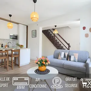 L'ethnique 7p - Climatisation - Jardin - Parking - Salle De Sport Appartement